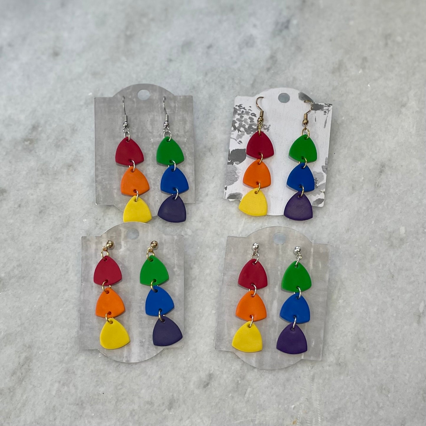 Rainbow Triangle Dangles