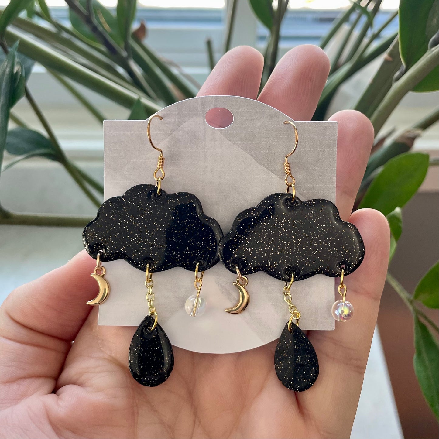 Black Sparkly Mystic Clouds