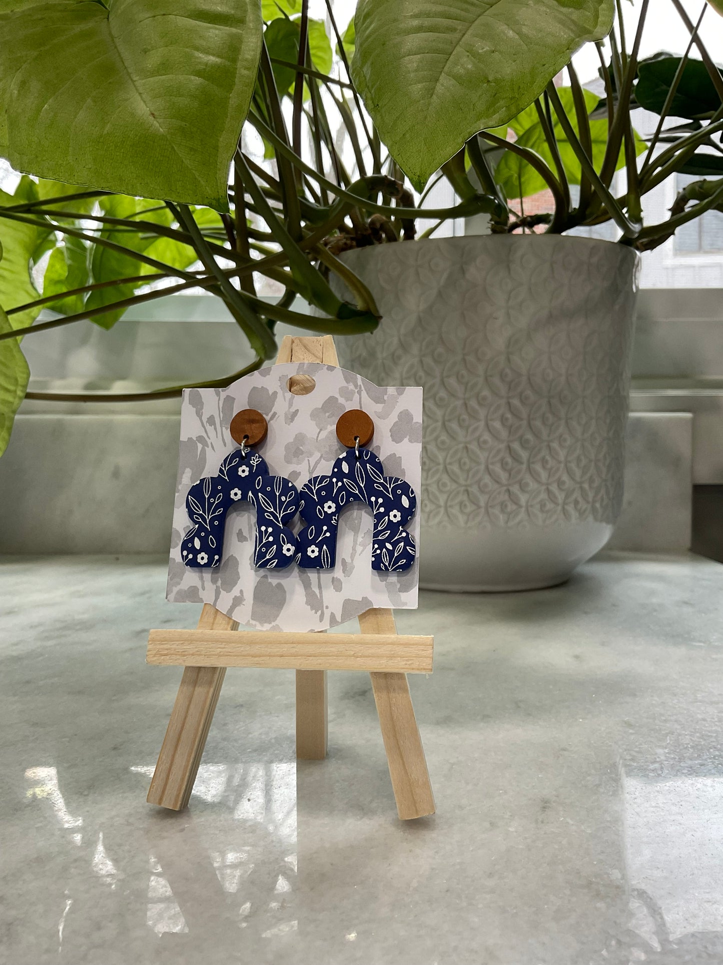 Navy Floral Moroney