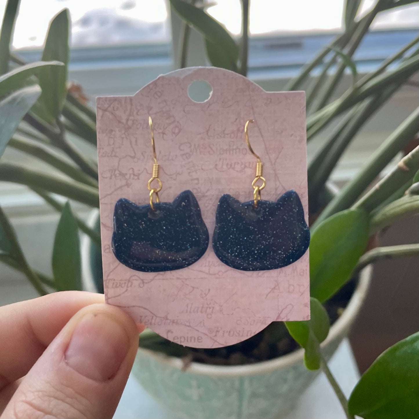Blue Sparkly Cats