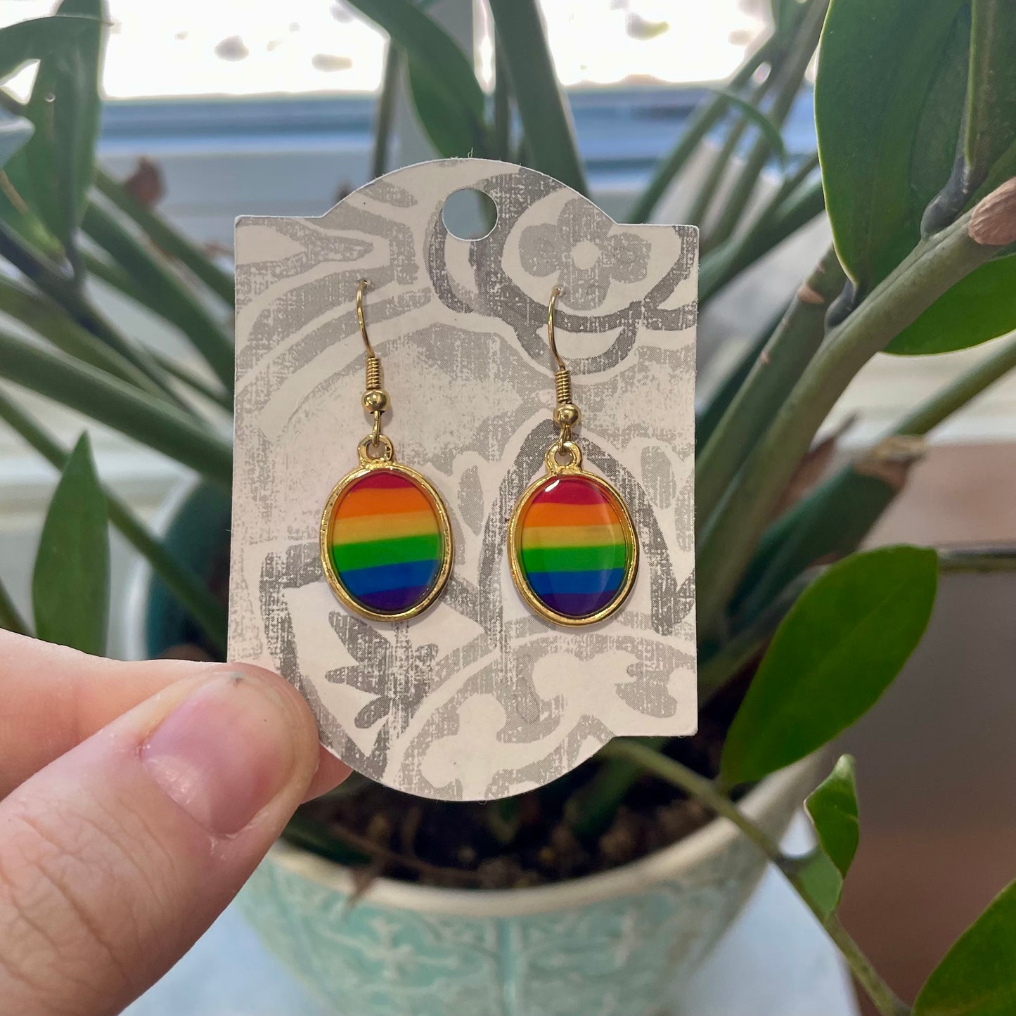 Rainbow Oval Bezel