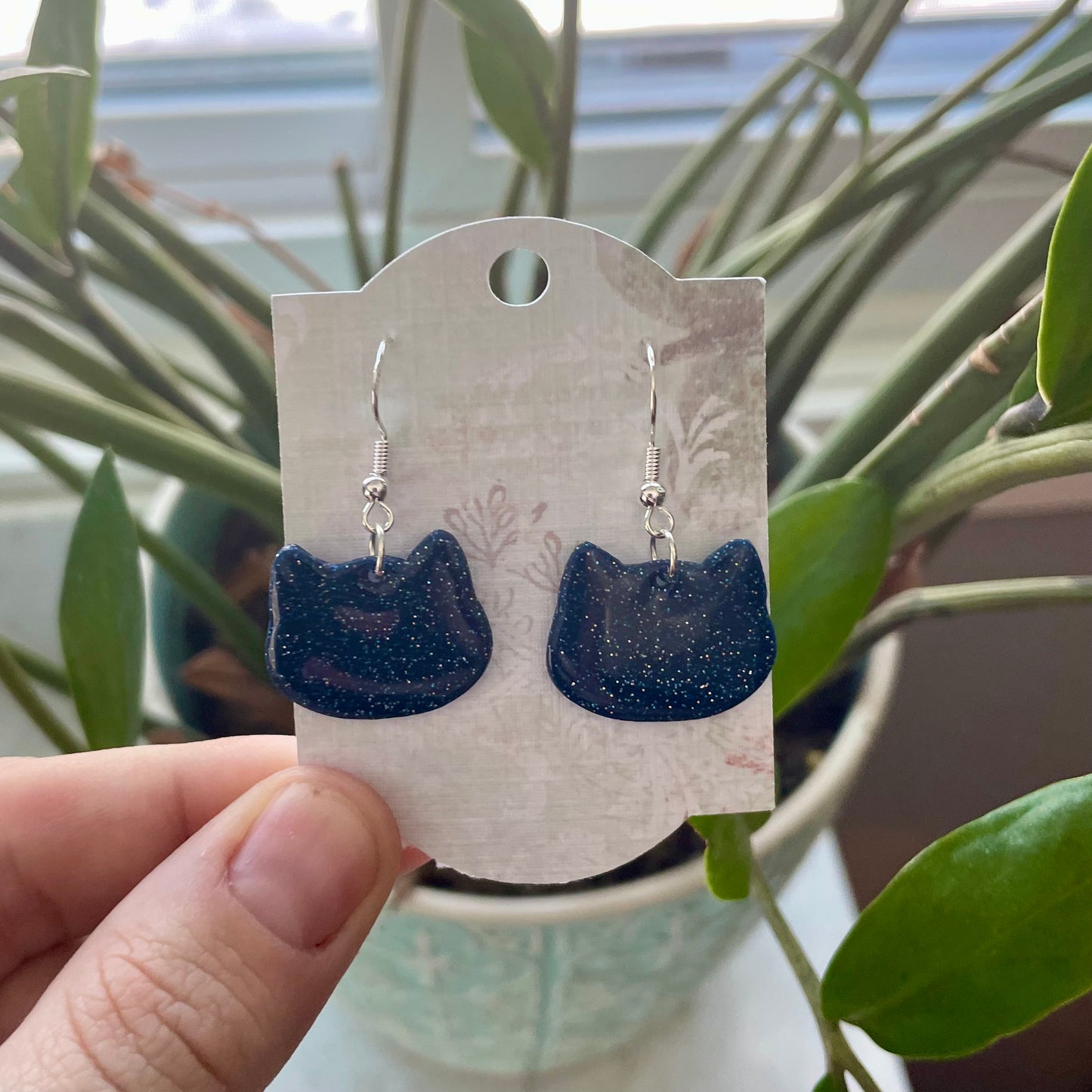 Blue Sparkly Cats