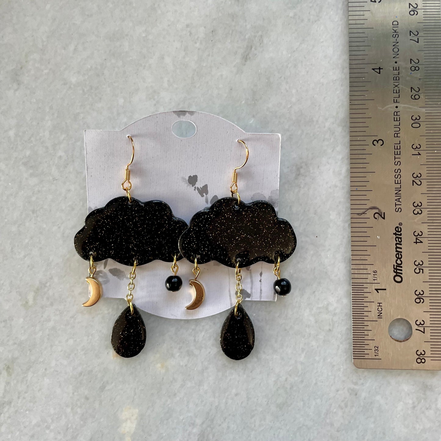 Black Sparkly Mystic Clouds
