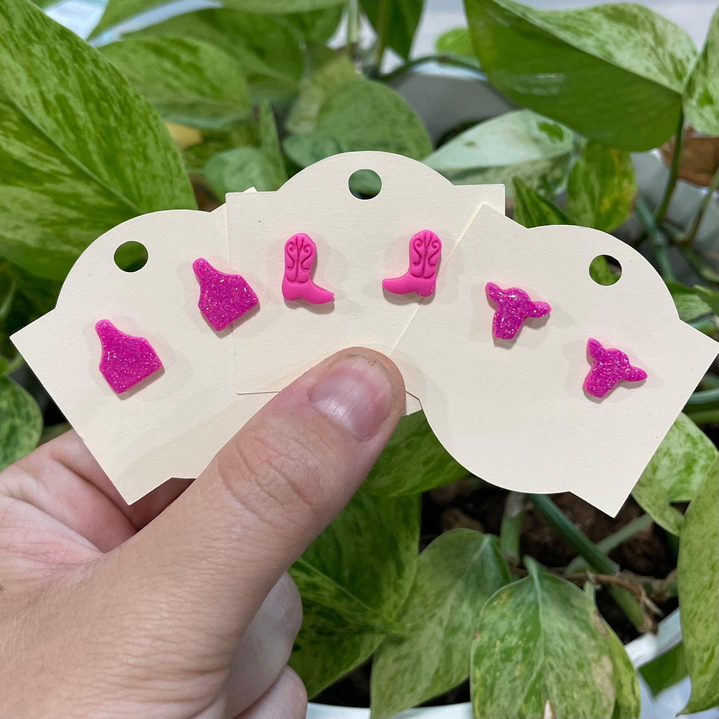 Cow Tag Studs