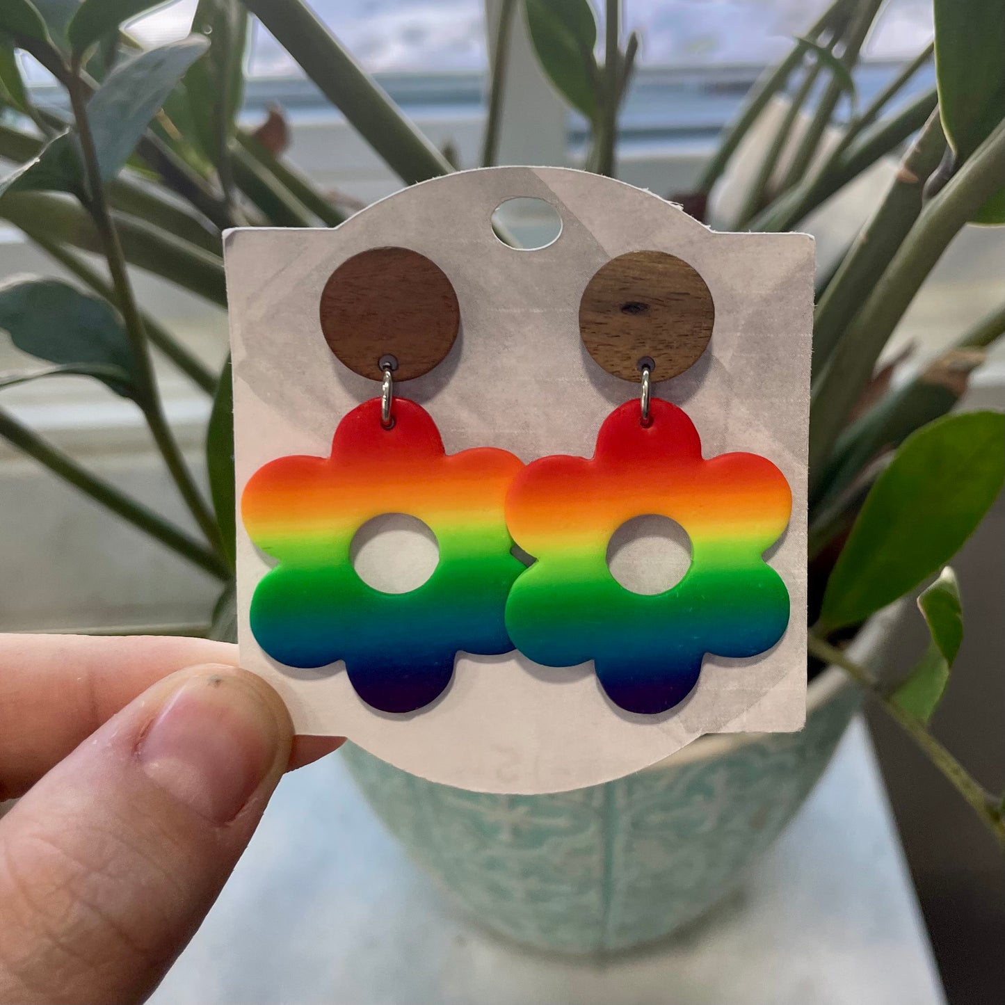 Rainbow Groovy Flower