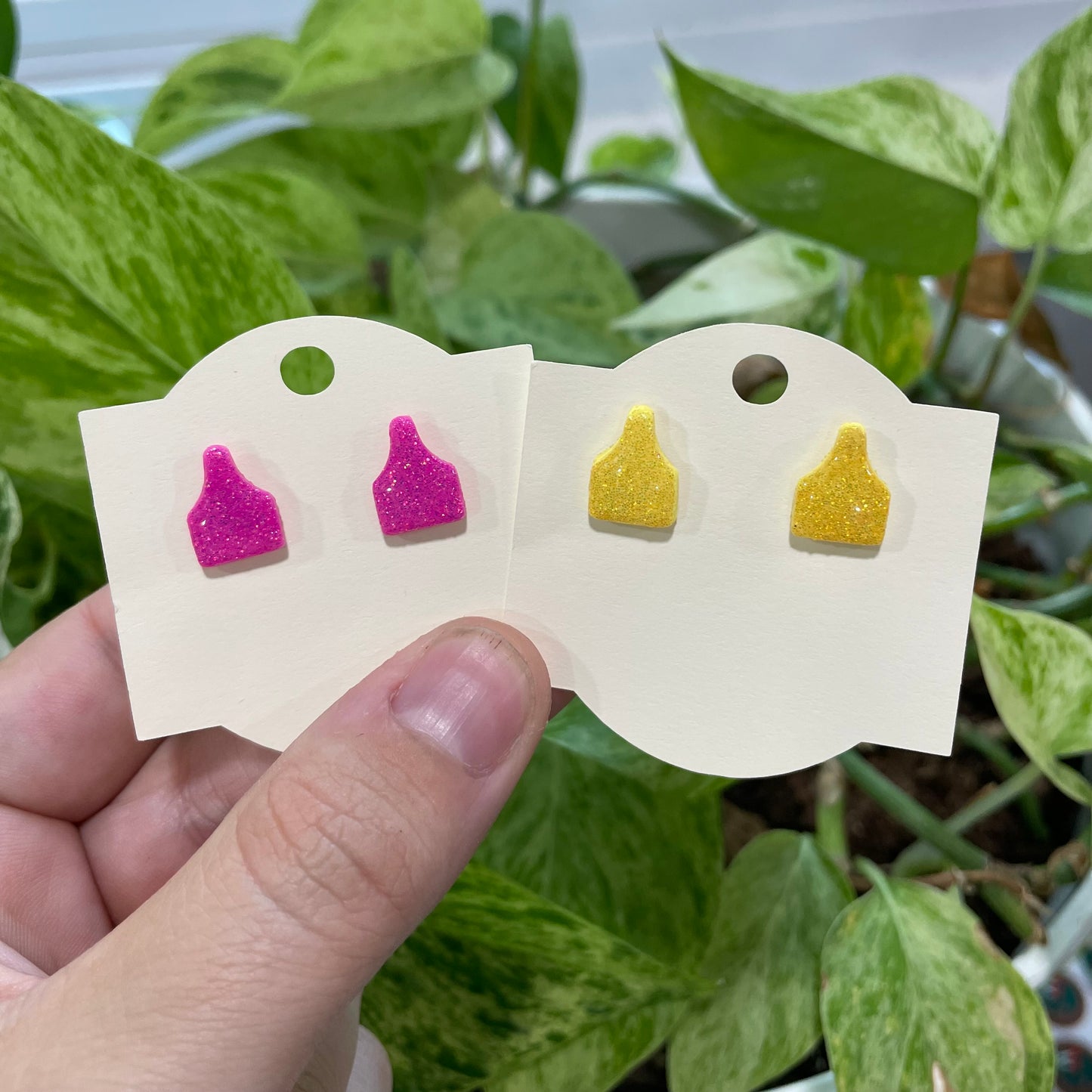 Cow Tag Studs