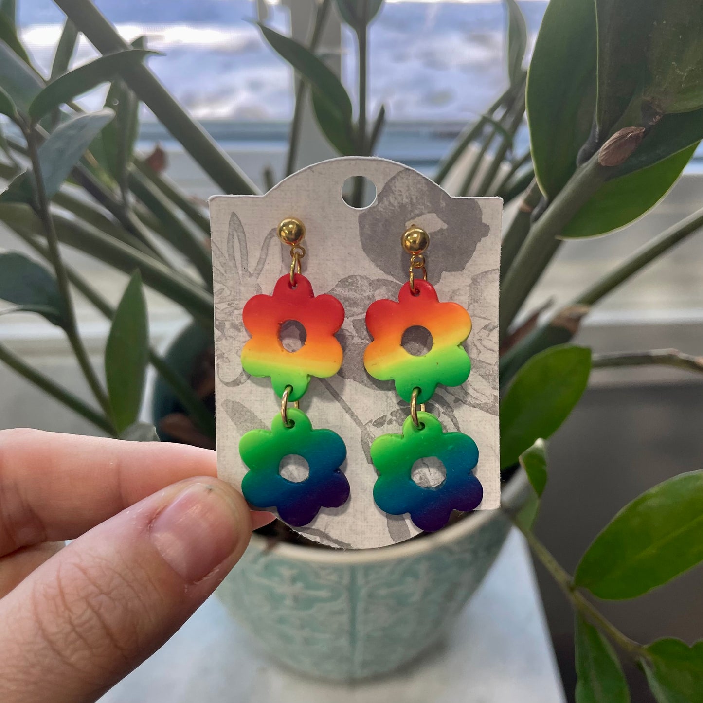 Rainbow Double Flowers