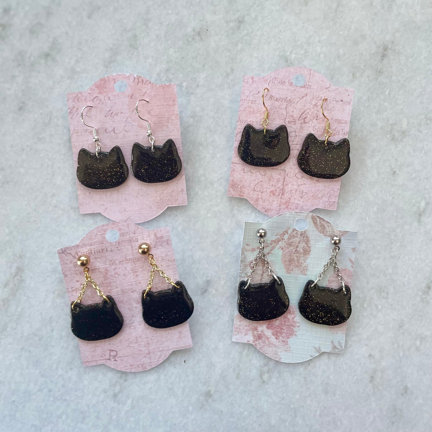 Black Sparkly Cats