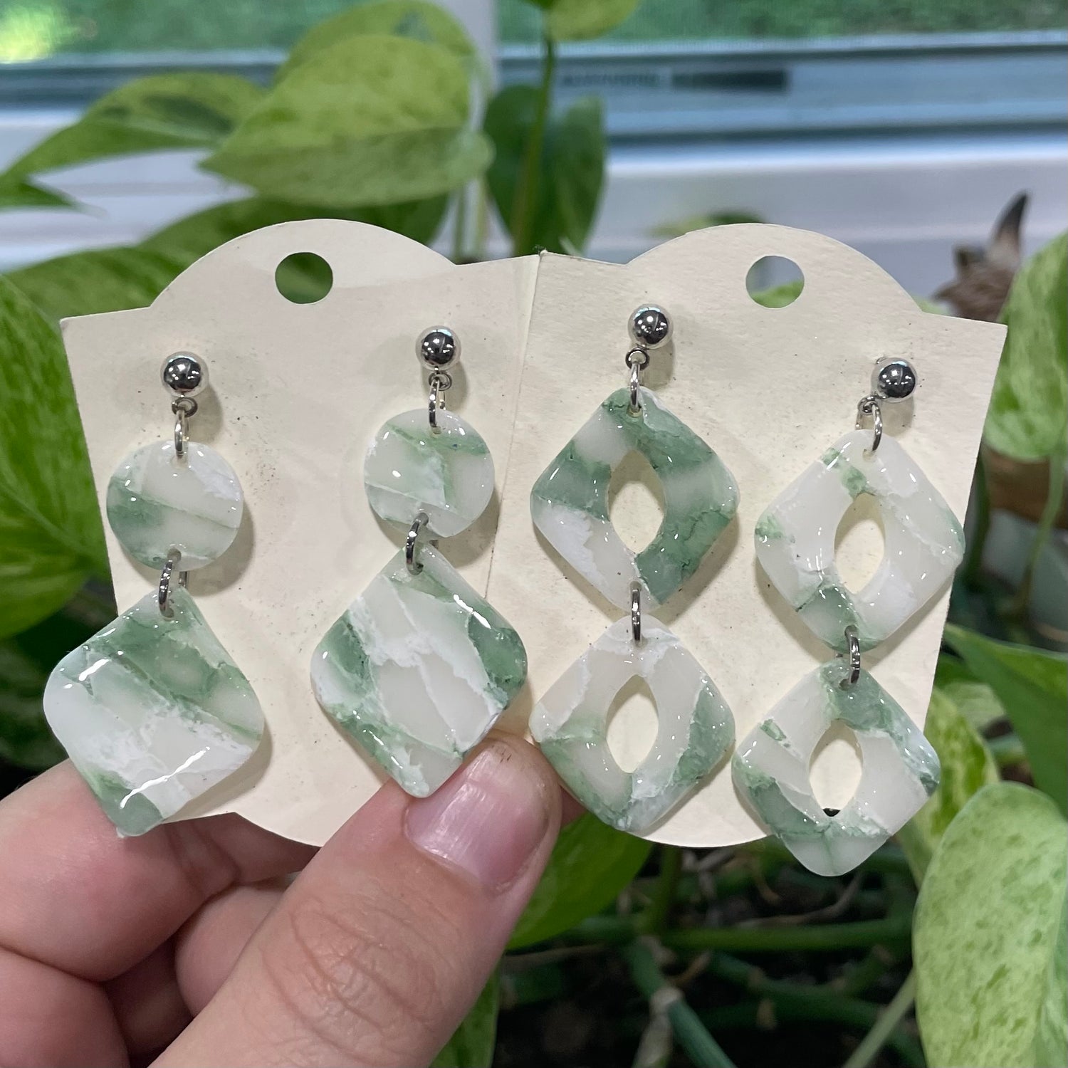 Sage & White Marble