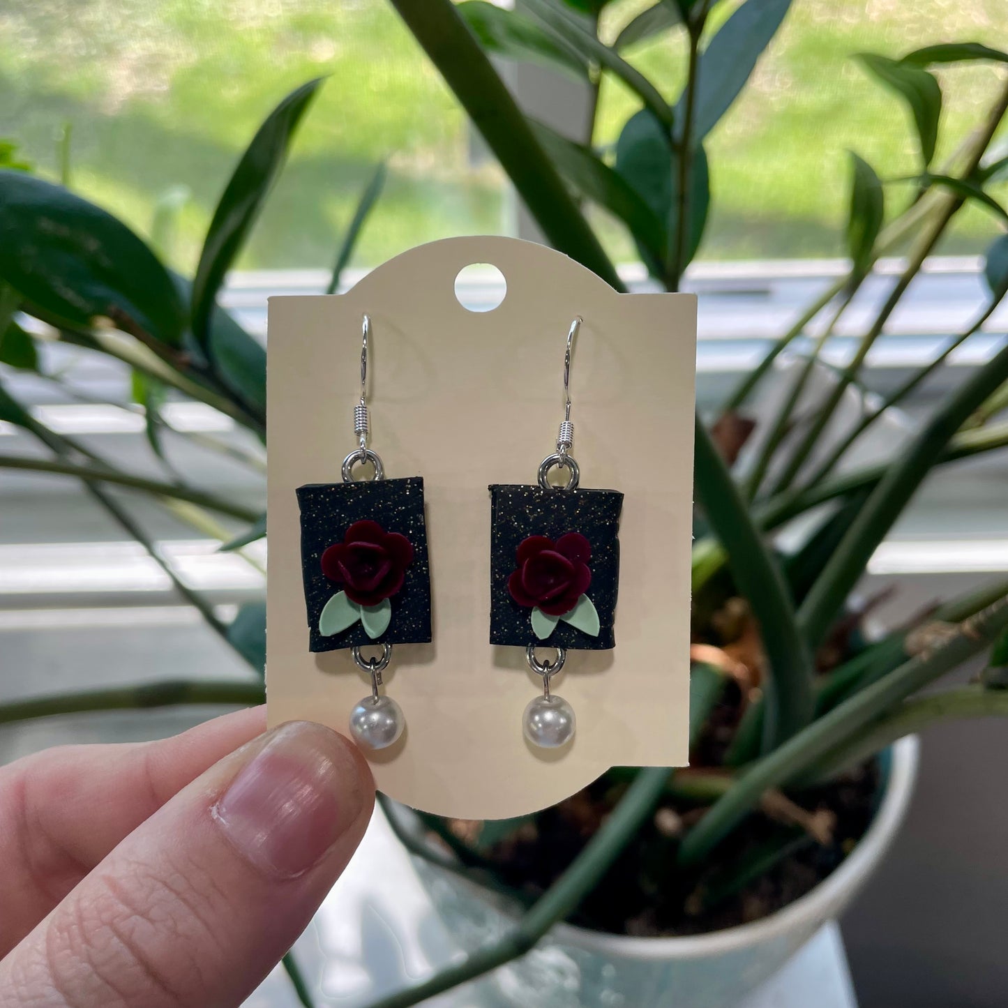 Black Sparkly Floral Books