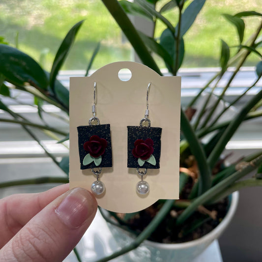 Black Sparkly Floral Books