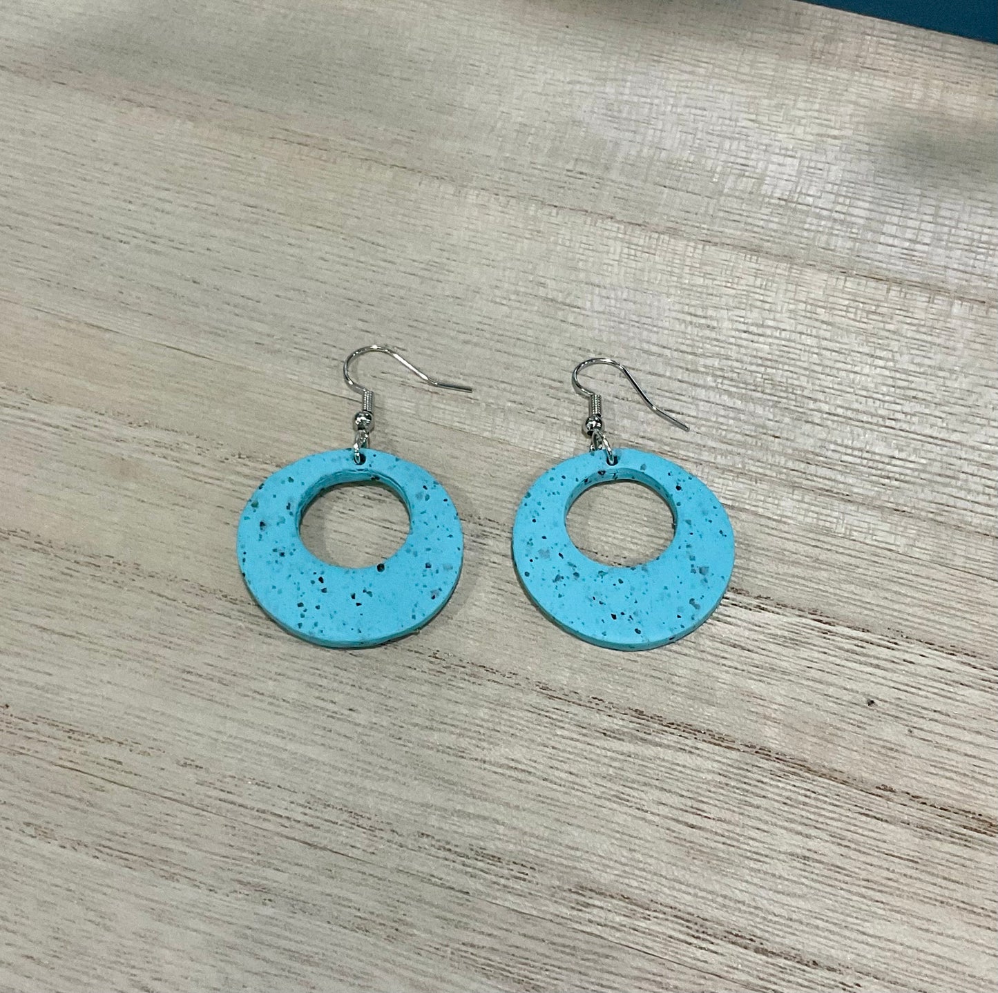 Blue Granite Hoops