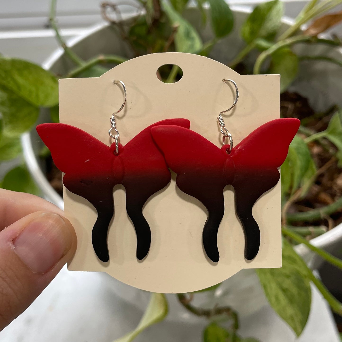 Black and Red Moths