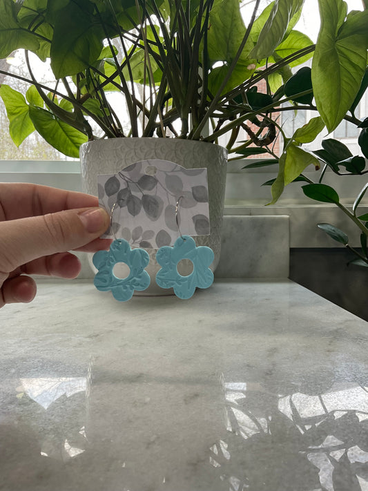 Retro Floral Spring Blues
