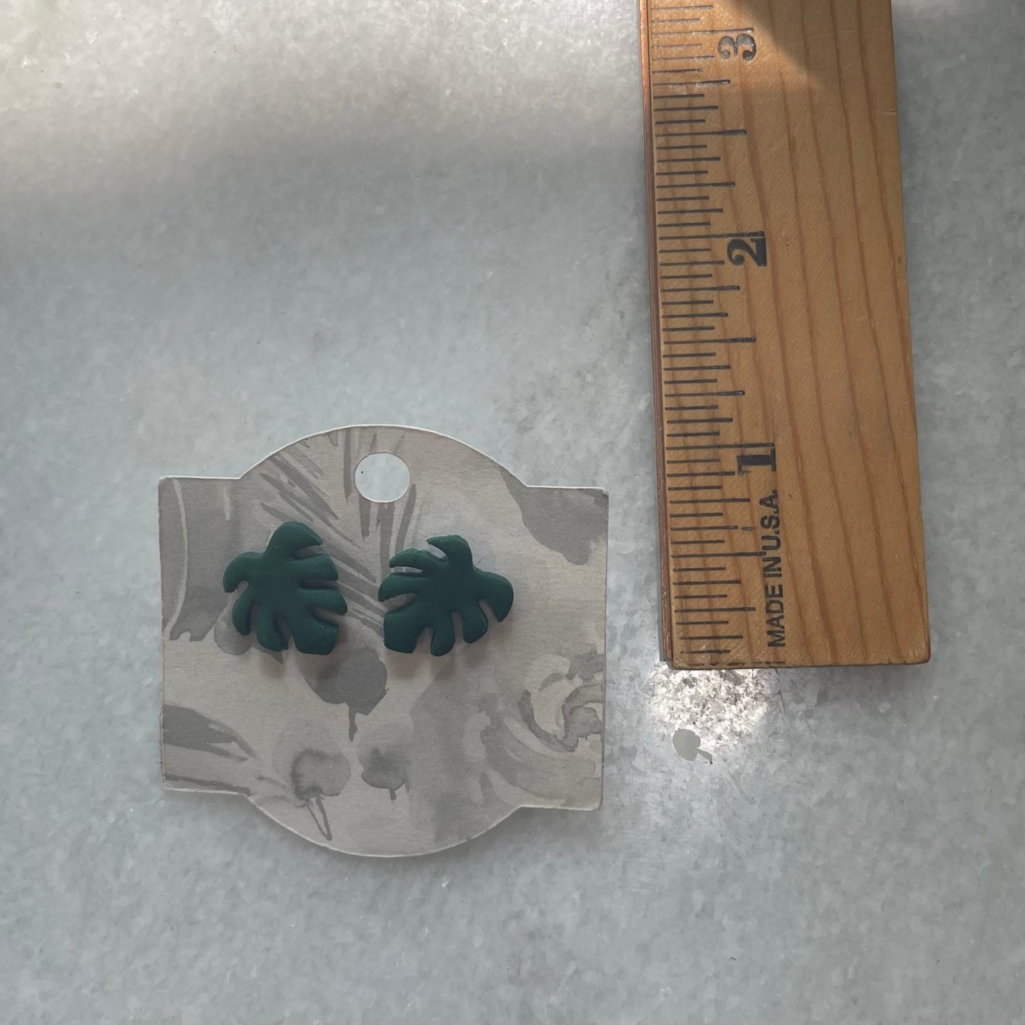 Monstera Studs