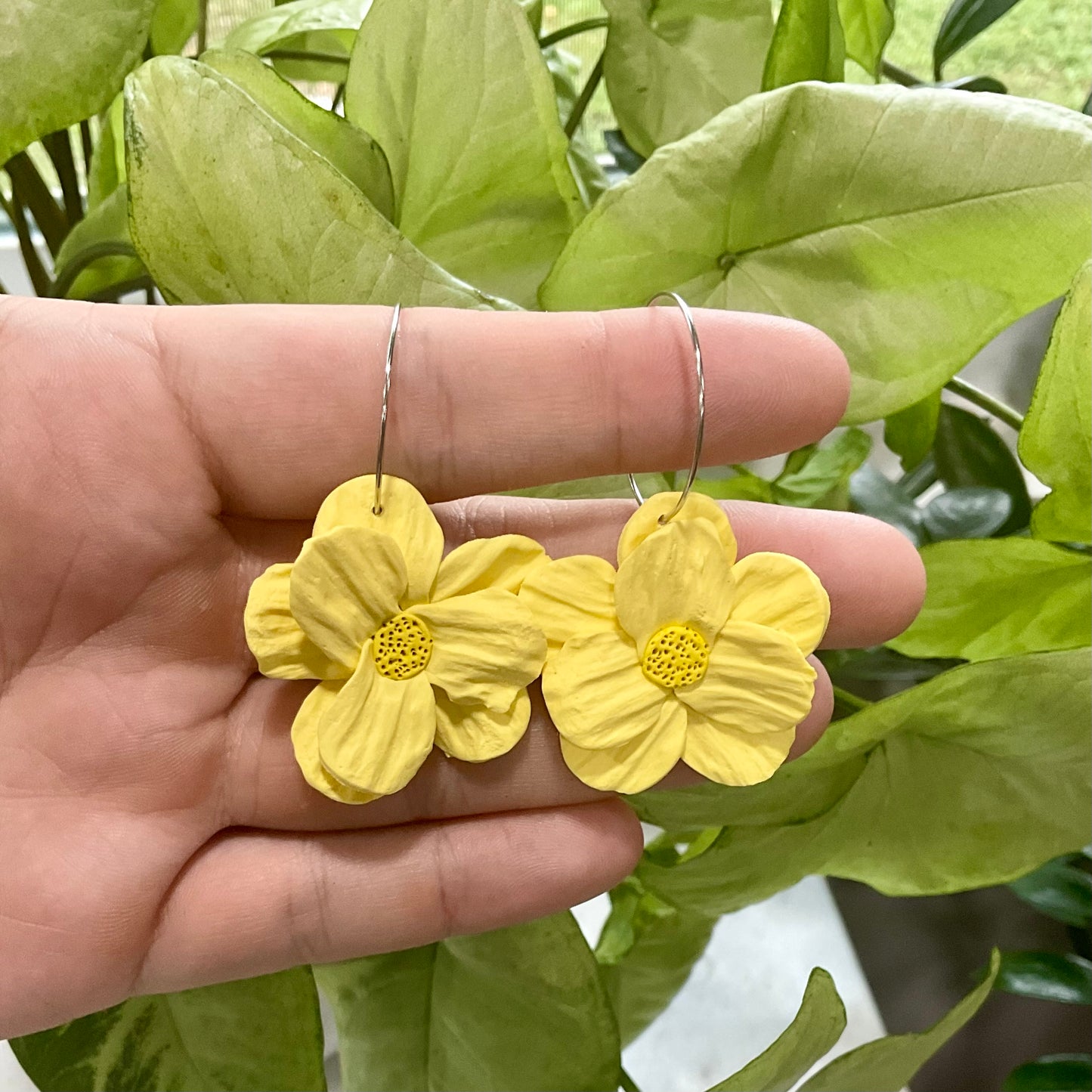 Yellow Poppies Hoops