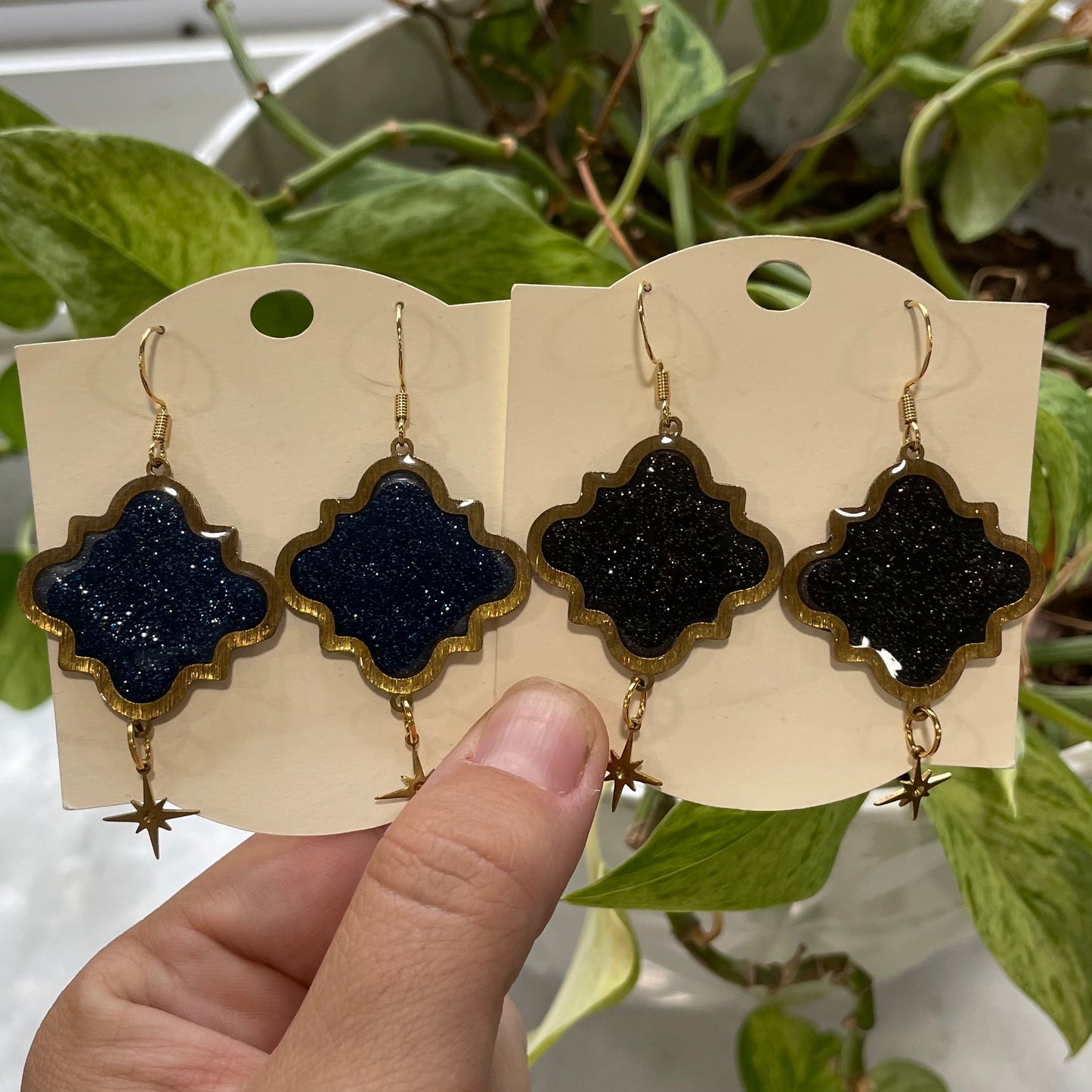 Bezeled Clover and Star