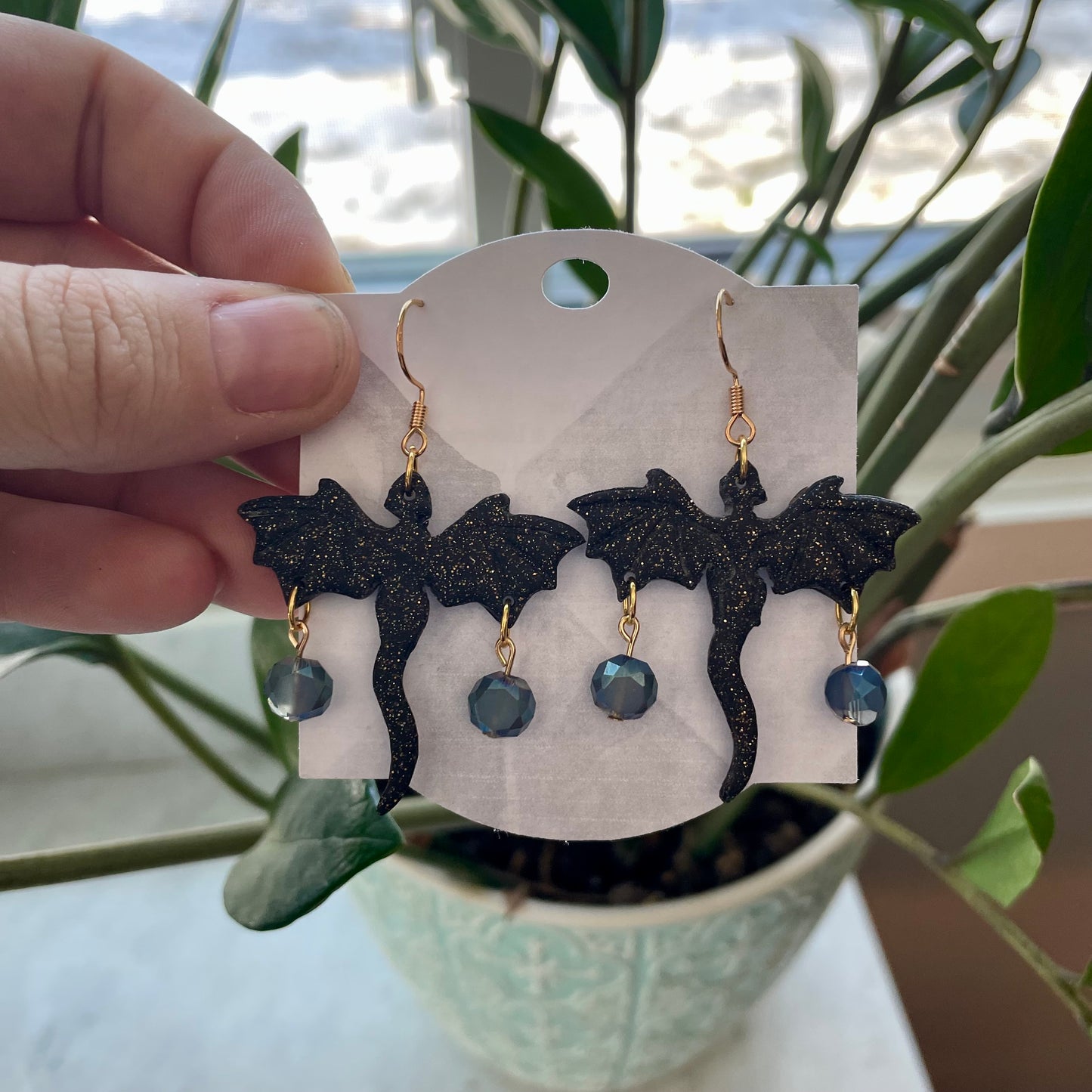 Black Sparkly Dragons