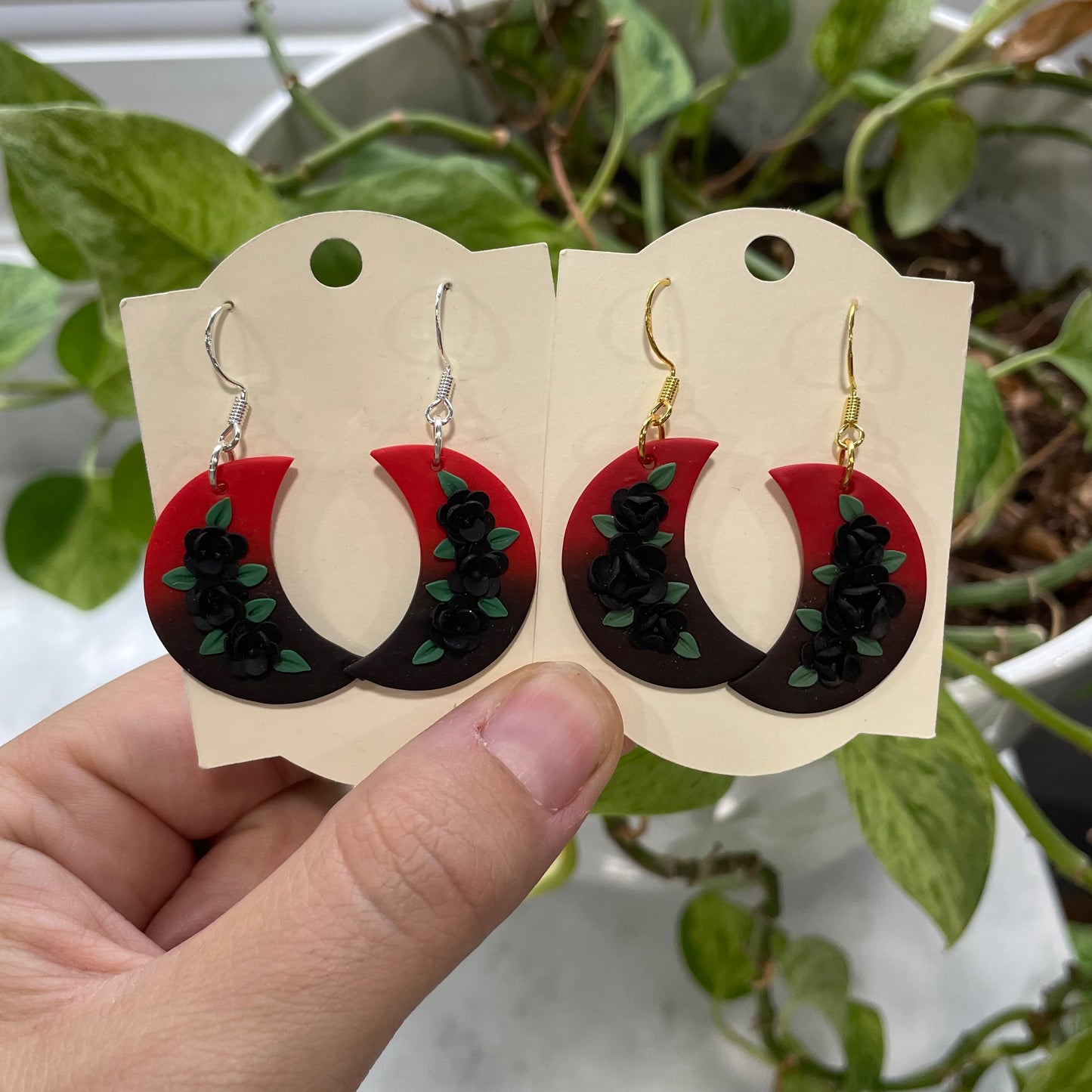 Red Ombre Moons