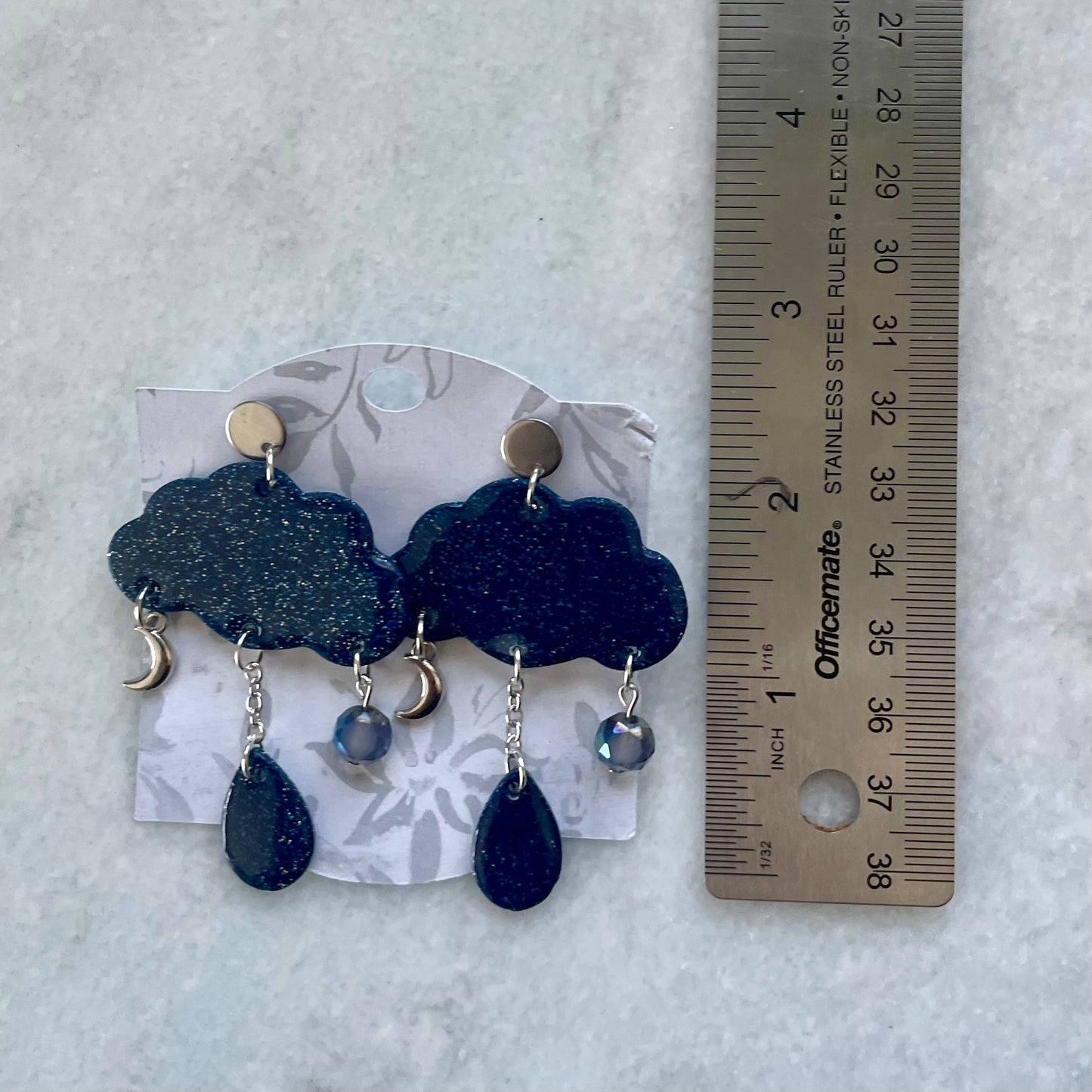 Blue Sparkly Mystic Clouds