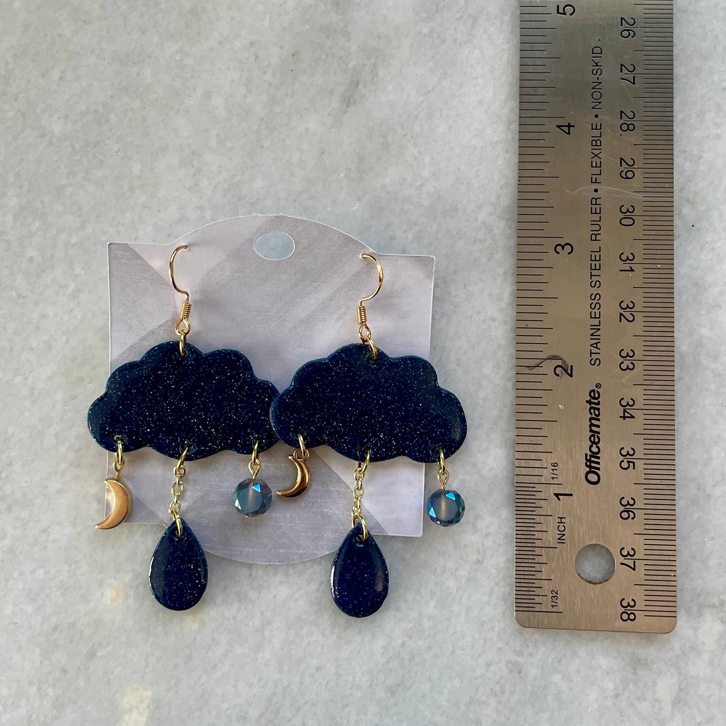 Blue Sparkly Mystic Clouds