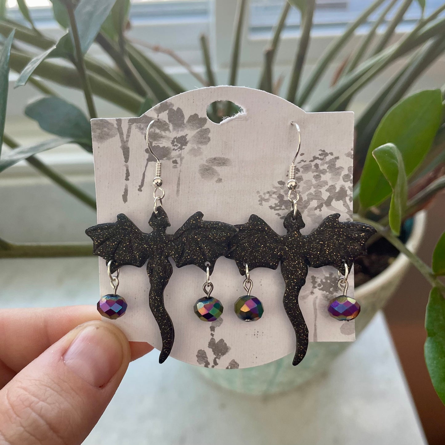 Black Sparkly Dragons