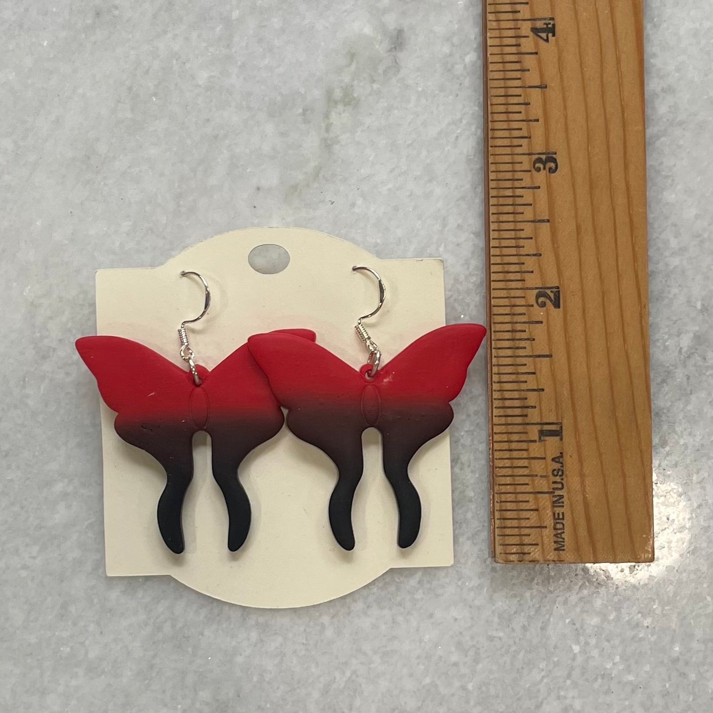 Black and Red Moths