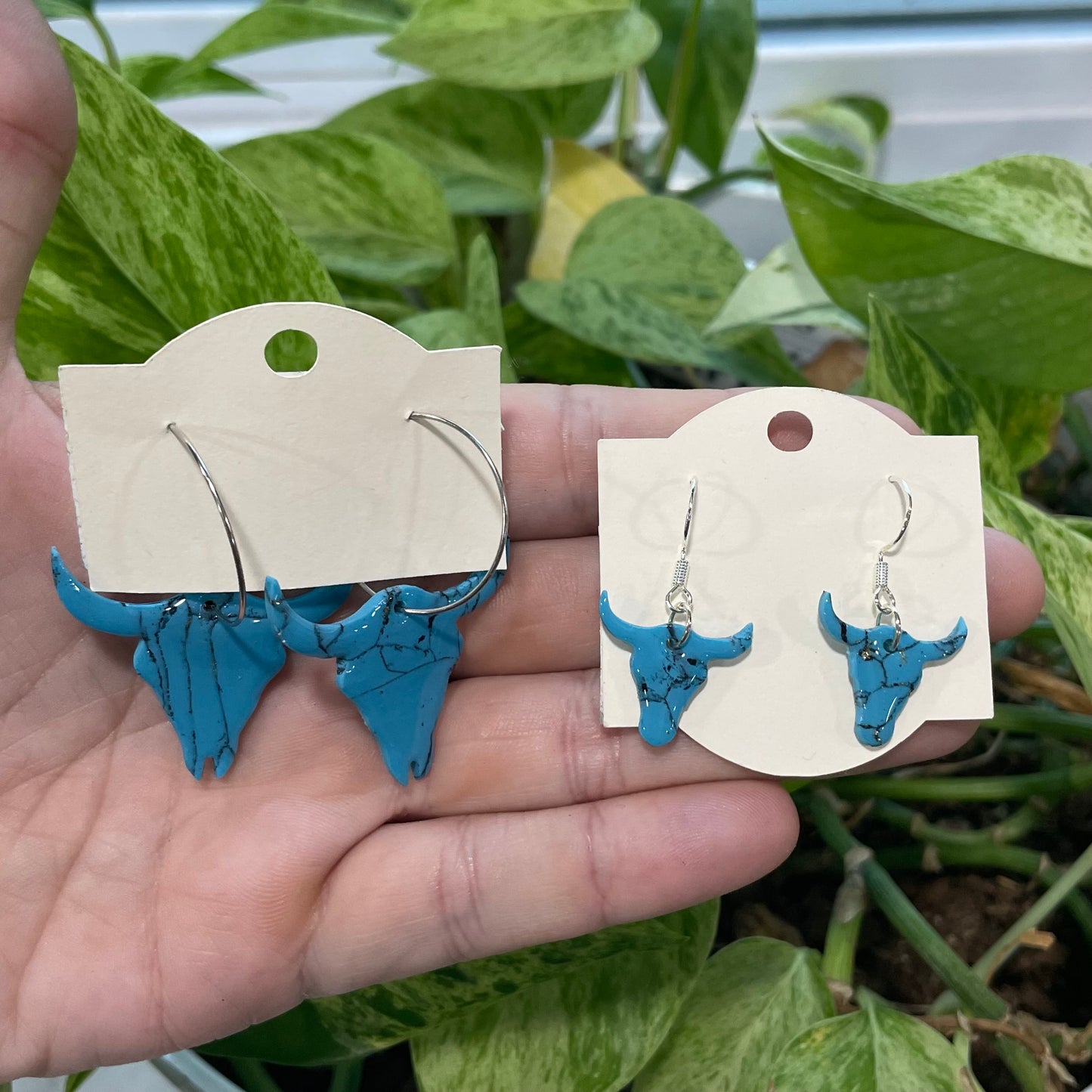Blue Turquoise Longhorns