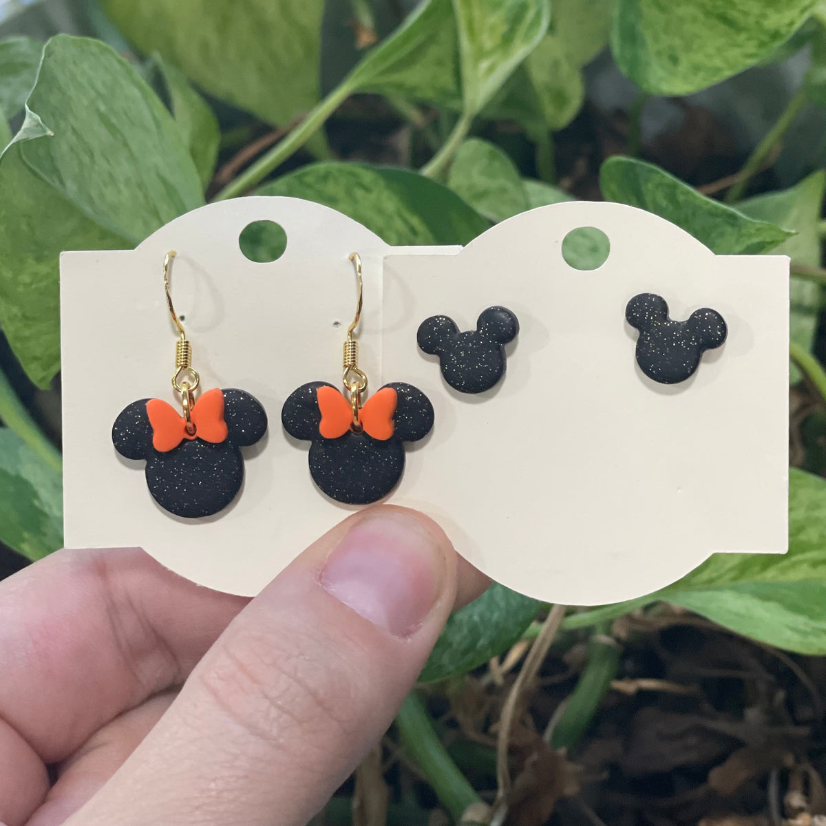 Sparkly Mouse Studs