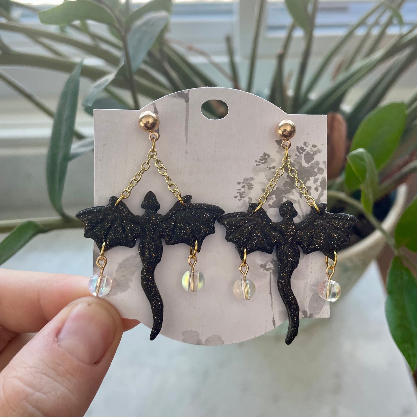 Black Sparkly Dragons