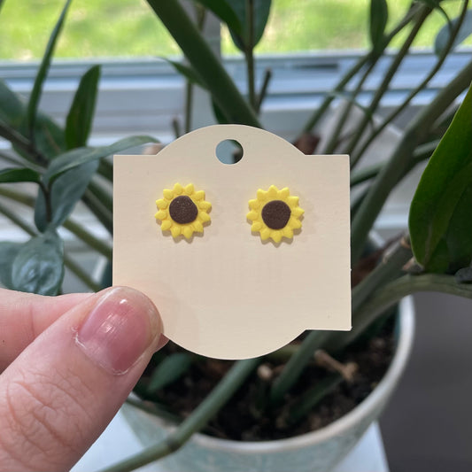 Fresh Sunflower Studs